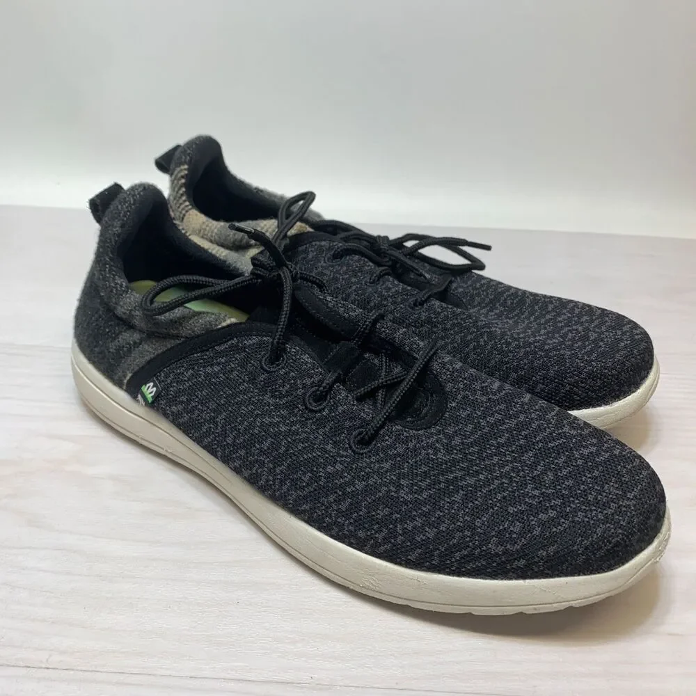Minnetonka Men's Eco Anew Shoes‎ Size 13 Black Lace Up Comfort Sneakers